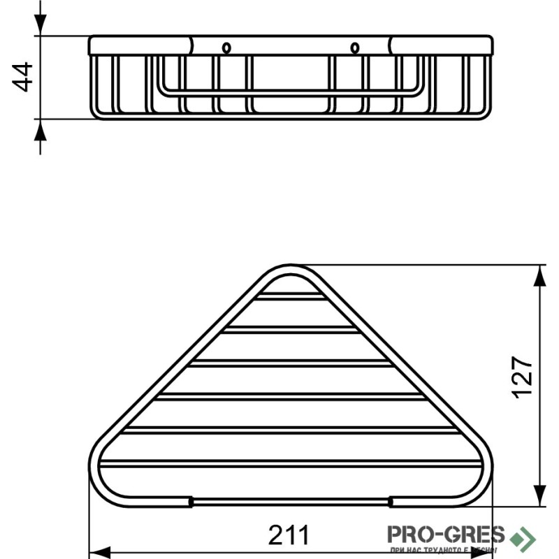 Ъглова решетъчна сапуниера IOM, Ideal Standart, A9105XG