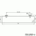 Полица 52 cm - матово стъкло IOM, Ideal Standart, A9124XG