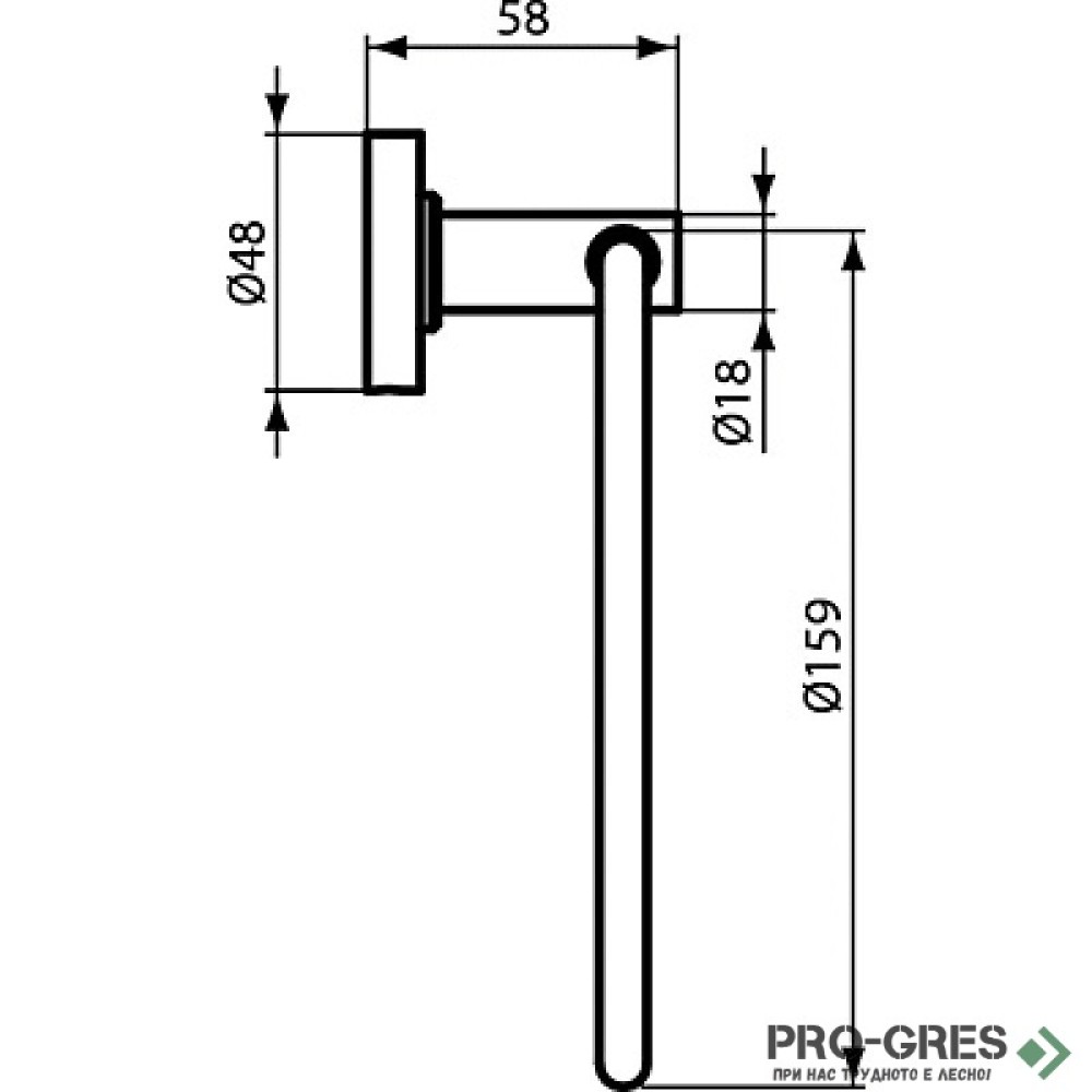 Хавлийник за биде IOM, Ideal Standart, A9130XG