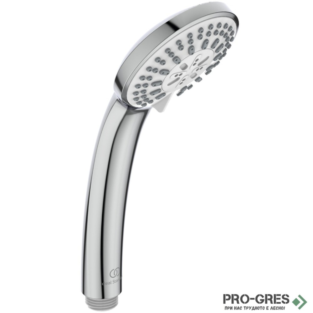 Ръчен душ Ø80 mm, 3 функции, 8 l/min, Idealrain Soft, Ideal Standart, B9401AA
