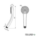 Ръчен душ Ø80 mm, 3 функции, 8 l/min, Idealrain Soft, Ideal Standart, B9401AA