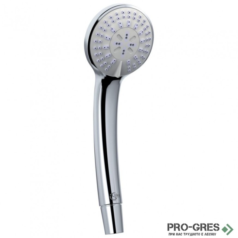 Ръчен душ Ø80 mm, 3 функции, 8 l/min, Idealrain Soft, Ideal Standart, B9401AA