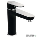 Смесител за умивалник, 5 l/min с метален изпразнител, черен мат/хром Tyria Ideal Standart BC159HS