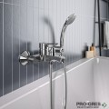 Смесител стенен за вана/душ с ръчен керамичен разпределител Alpha Ideal Standart BC489AA