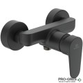 Смесител стенен за душ, черен мат CERAFINE O Silk Black Ideal Standard BC499XG