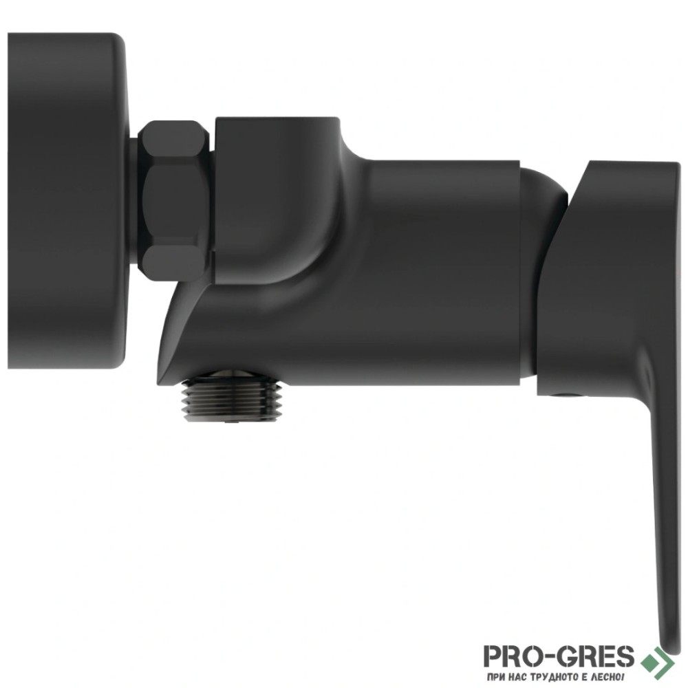 Смесител стенен за душ, черен мат CERAFINE O Silk Black Ideal Standard BC499XG