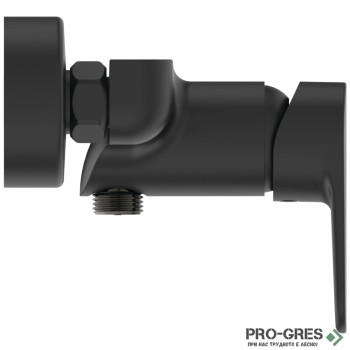 Смесител стенен за душ, черен мат CERAFINE O Silk Black Ideal Standard BC499XG