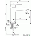 Смесител за мивка Н120 без изпразнител Ideal Standart BC554XG