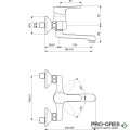 Стенен смесител за умивалник Alpha Ideal Standart BC649AA