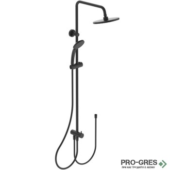 Душ система Idealrain Soft  черен мат (без смесител), Ideal Standart,BC747XG