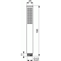 Ръчен душ метален Idealrain Stick, Ideal Standart, BC774XG