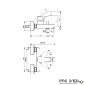 Стенен смесител за вана/душ Cerabase, Ideal Standart, BC843AA