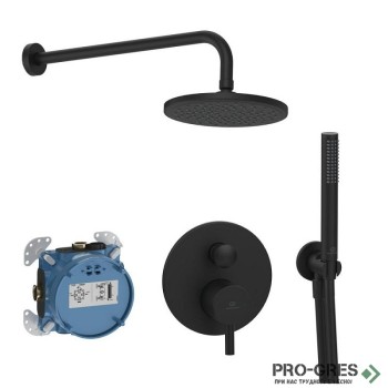 Душ комплект за вграждане с аксесоари черен мат Ideal Standart Ceraline BD193XG
