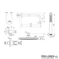 Комплект за вграждане Idealrain BD389XG