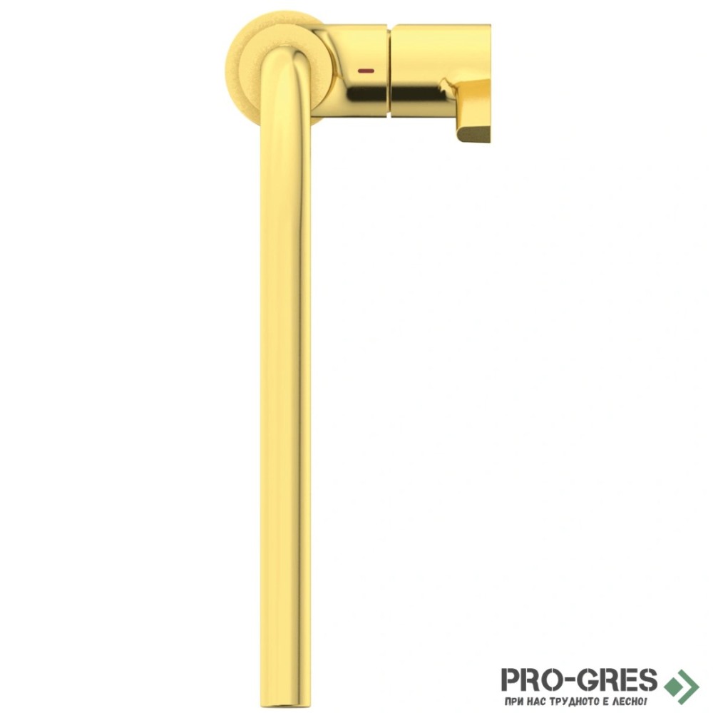 Смесител за кухня с висок подвижен L чучур 360, матирано злато IDEAL STANDARD GUSTO BD418A2