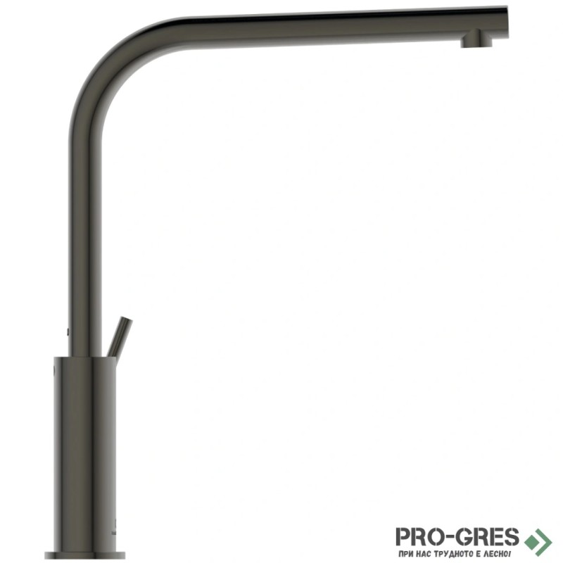 Смесител за кухня с висок подвижен L чучур 360,магнитно сиво IDEAL STANDARD GUSTO BD418A5