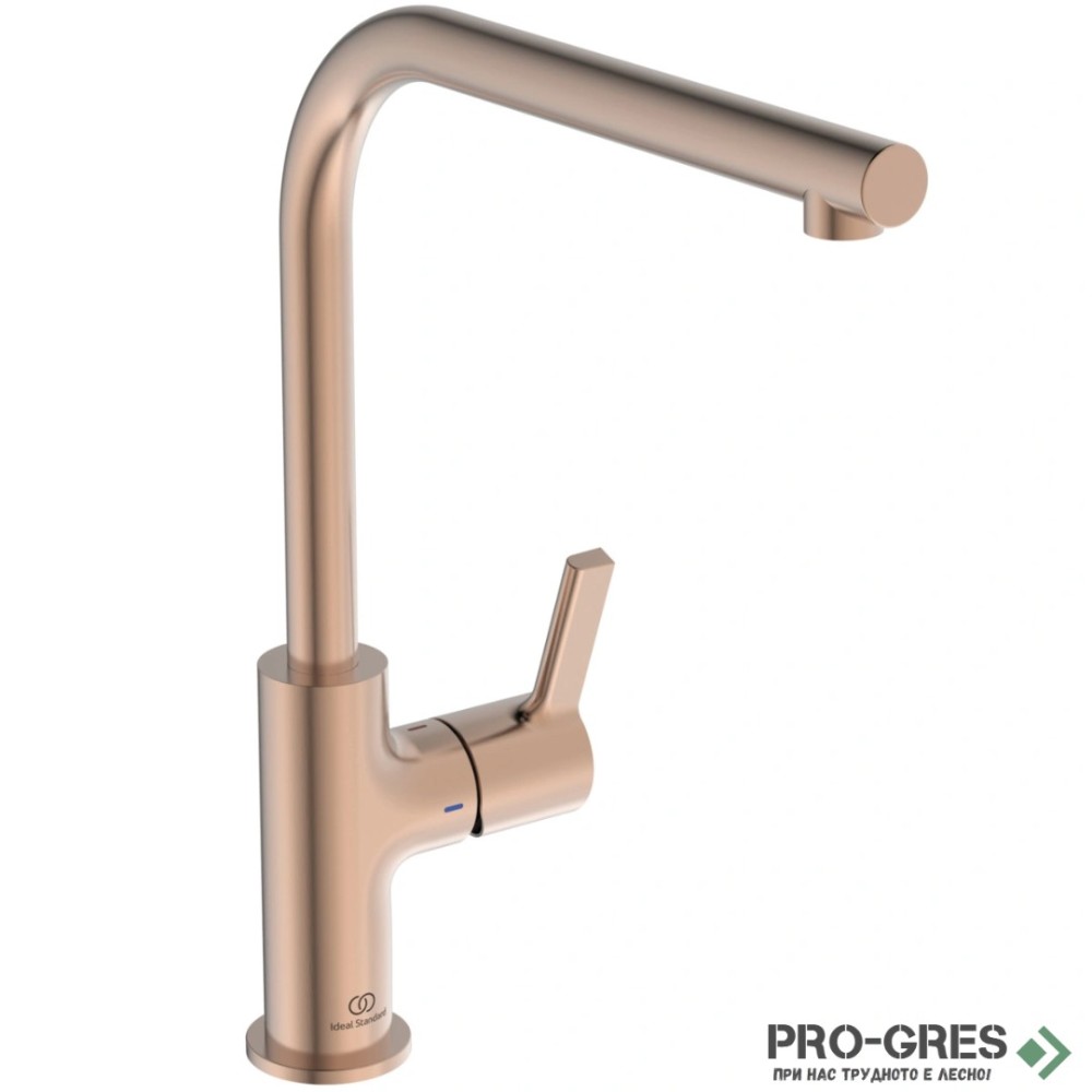 Смесител за кухня с висок подвижен L чучур 360, розов залез IDEAL STANDARD GUSTO BD418J4