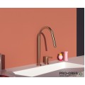 Смесител за кухня с висок тръбен чучур,дву дупков,матирана мед Gusto Ideal Standard BD422J4