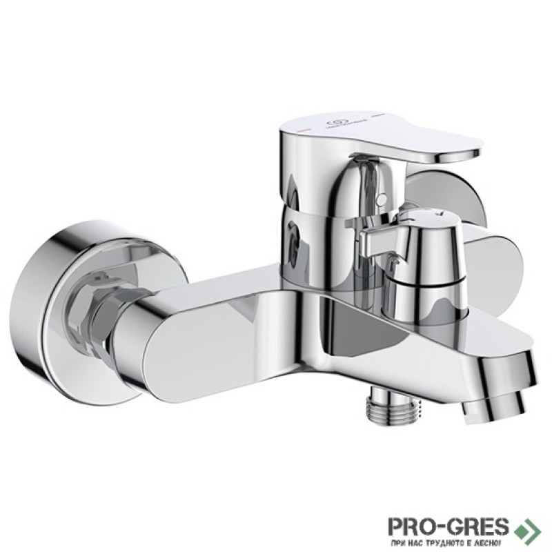 Стенен смесител за вана/душ с керамичен разпределител Cerabase, Ideal Standart, BD594AA