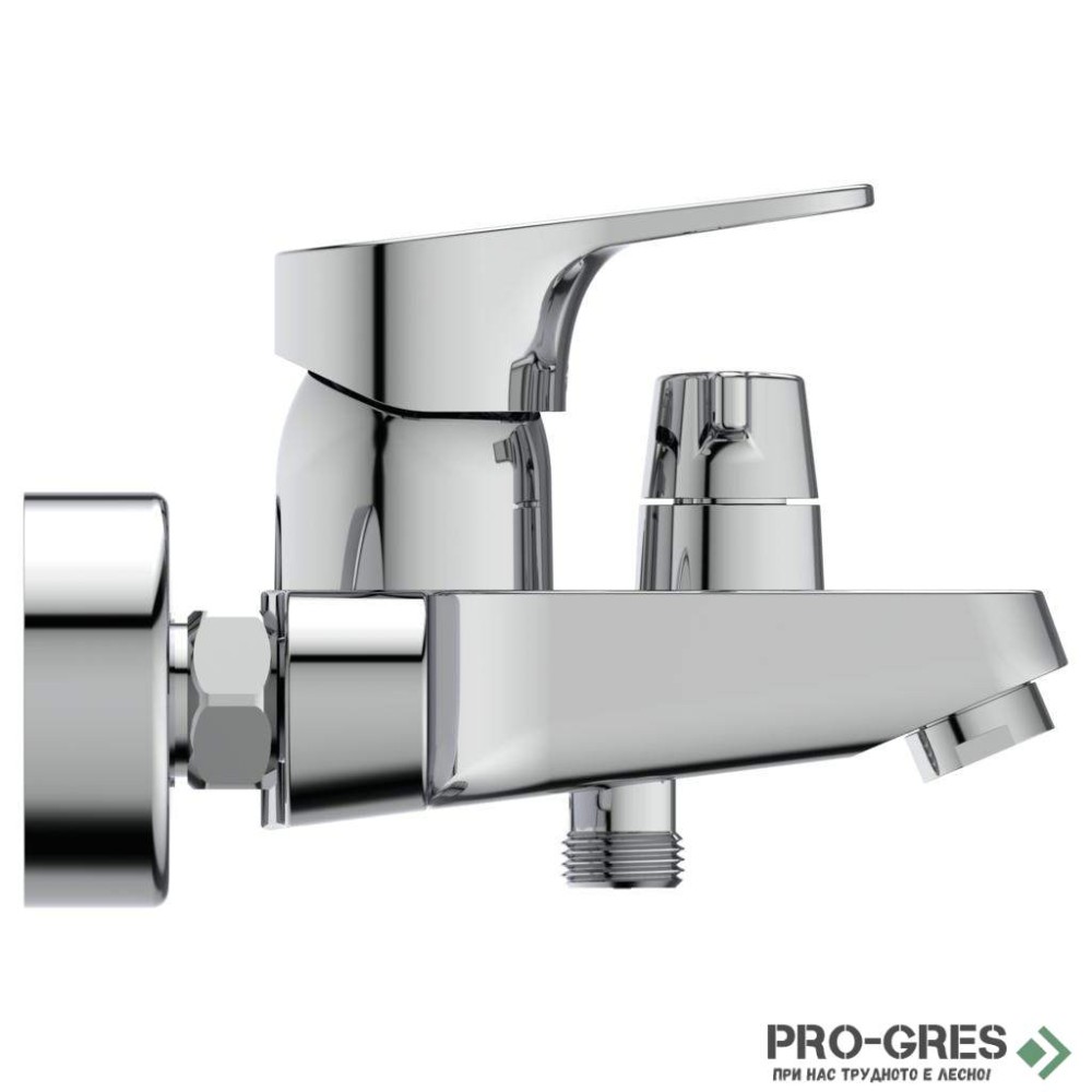 Стенен смесител за вана/душ с керамичен разпределител Cerabase, Ideal Standart, BD594AA