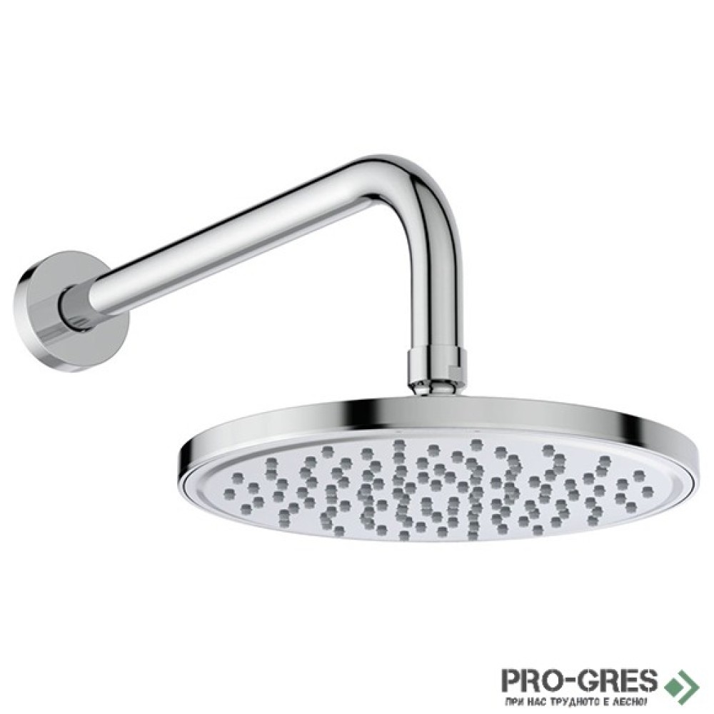 Душ глава 200 mm и рамо за монтаж към стена 300 mm Idealrain BD647AA