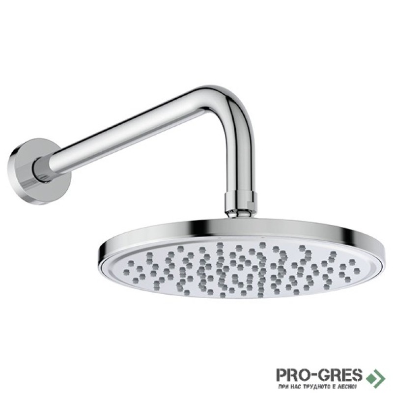Душ глава 200 mm и рамо за монтаж към стена 300 mm Idealrain BD647AA