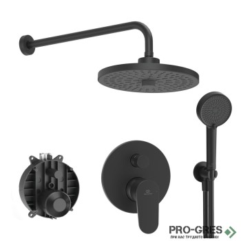 Душ комплект смесител за вграждане черен мат Cerafine O Ideal Standart BD828XG