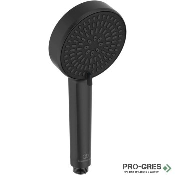 Двуфункционален ръчен душ, черен мат Idealrain Alu+, Ideal Standart,BD990XG