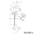Смесител за мивка H75 BlueStart с изпразнител, хром Ideal Standard Ceralife O BE002AA