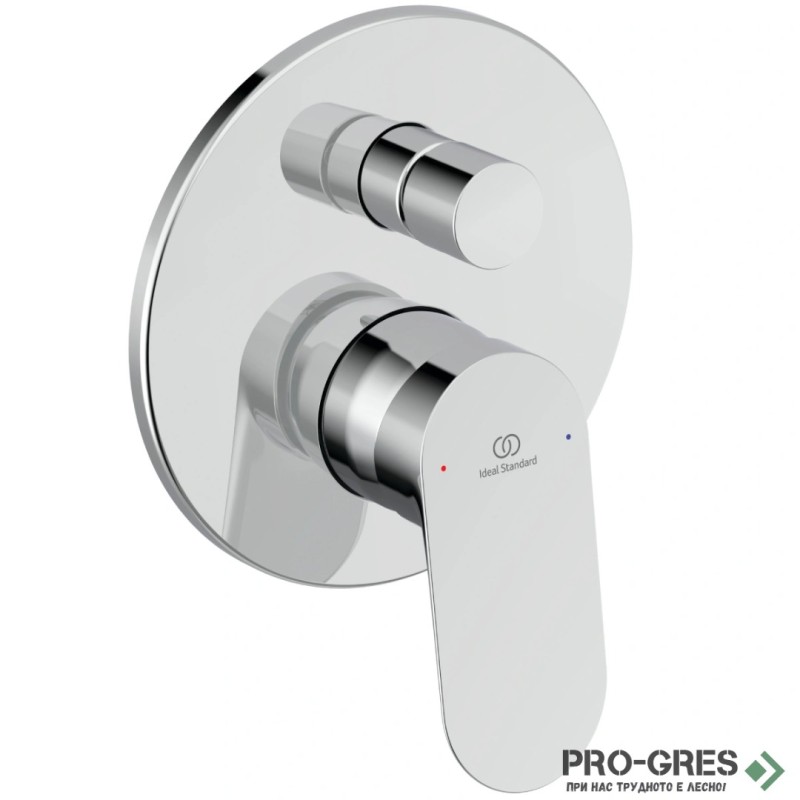 Смесител за вграждане за вана/душ комплект с тяло хром Ideal Standard Ceralife O BE023AA