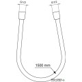 Шлаух за ръчен душ 1500 mm Ideal Standart Idealflex BE150AA