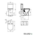 Моноблок Tirso универсално оттичане,без ръб,бял Ideal Standart E336501