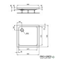 Квадратно поддушово корито 80х80cm Ideal Standart Hotline New K276601