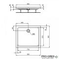 Правоъгълно поддушово корито 90х80cm Ideal Standart Hotline New K277301