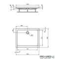 Правоъгълно поддушово корито 100х80cm Ideal Standart Hotline New K277401