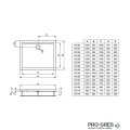 Правоъгълно поддушово корито 80x90cm Ideal Standart Ultra Light K517801
