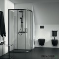 Душ кабина овална 80x80cm Connect 2,черен мат Ideal Standart, K9250V3