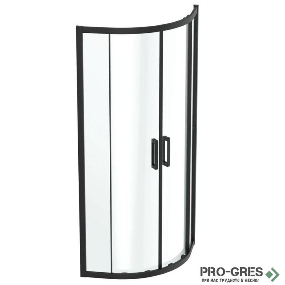Душ кабина овална 90x90cm Connect 2,черен мат Ideal Standart, K9251V3