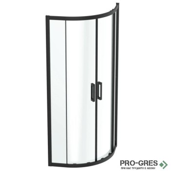 Душ кабина овална 90x90cm Connect 2,черен мат Ideal Standart, K9251V3