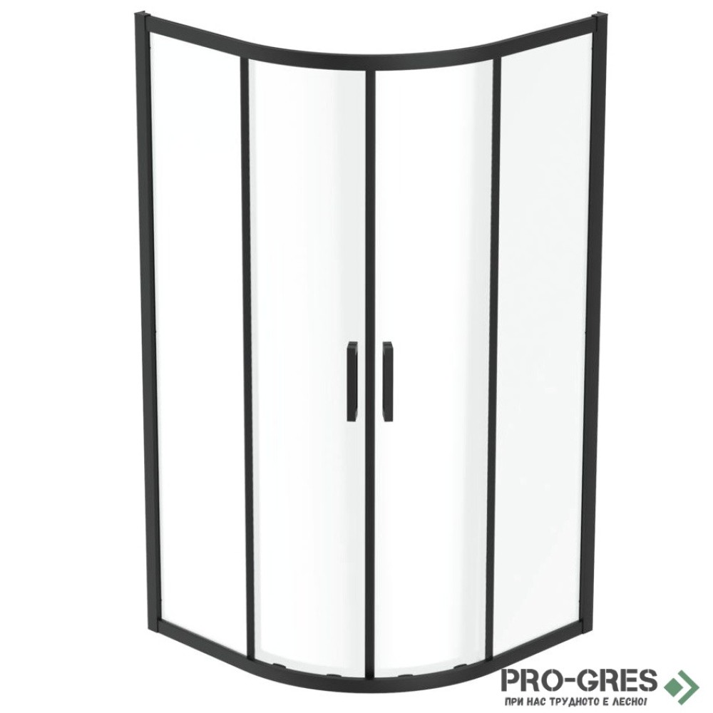 Душ кабина овална 90x90cm Connect 2,черен мат Ideal Standart, K9251V3