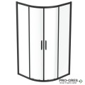 Душ кабина овална 90x90cm Connect 2,черен мат Ideal Standart, K9251V3