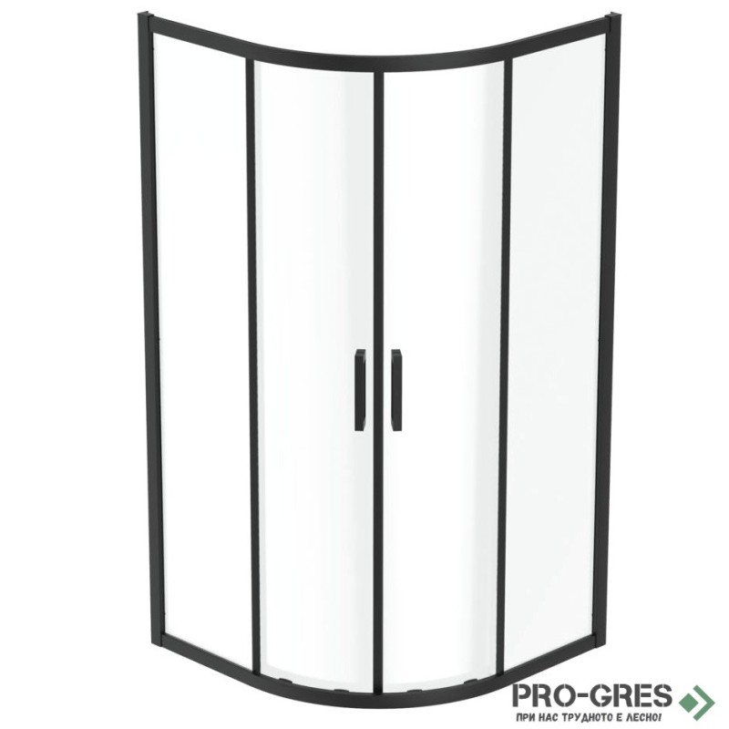 Душ кабина овална 90x90cm Connect 2,черен мат Ideal Standart, K9251V3