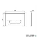 Пневматичен активатор за структура за вграждане Oleas P1, Ideal Standart, R0116A6