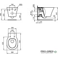WC комплект за вграждане Ideal Standart Connect Air AquaBlade® R048901