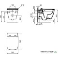 WC комплект за вграждане Ideal Standard i.life B Rimless+ R051901