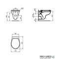 WC комплект за вграждане Ideal Standart Eurovit Rimless R052701