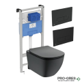 Комплект структура за вграждане Tesi Rimless+, Ideal Standart, R0595V3