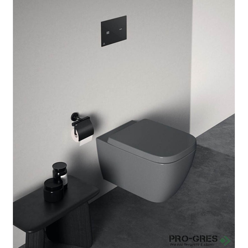 Комплект структура с тоалетна сив гланц I.Life B RimLS+ R059658 Ideal Standard R027767,T461458,T500358,R0116A6