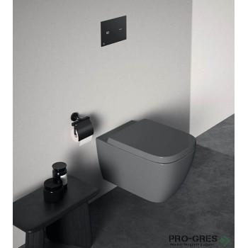 Комплект структура с тоалетна сив гланц I.Life B RimLS+ R059658 Ideal Standard