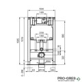 Комплект структура за вграждане с тоалетна Connect Ideal Standart R060901 Бутон по избор